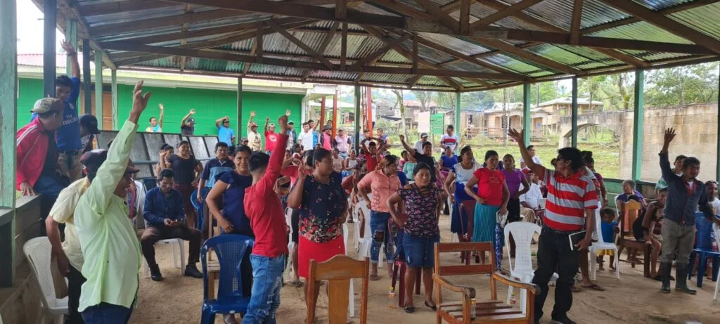 Principal POA 2022 MLR Momento en el que la comunidad de Ispayulilna aprueba el Plan Operativo de Actividades 2022.